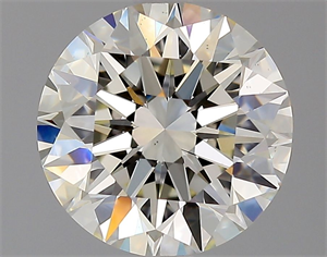 Picture of Natural Diamond 2.04 Carats, Round with Excellent Cut, K Color, VS1 Clarity and Certified by GIA