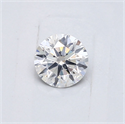 Natural Diamond 0.40 Carats, Round with Very Good Cut, F Color, I1 Clarity and Certified by GIA