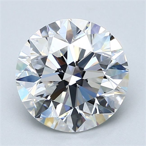 Picture of Natural Diamond 2.70 Carats, Round with Excellent Cut, D Color, VS1 Clarity and Certified by GIA