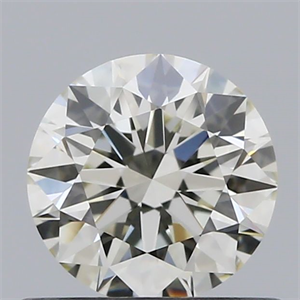 Picture of Natural Diamond 0.57 Carats, Round with Excellent Cut, K Color, VVS2 Clarity and Certified by GIA