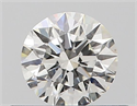 Natural Diamond 0.40 Carats, Round with Excellent Cut, H Color, VVS2 Clarity and Certified by GIA