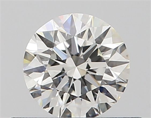 Picture of Natural Diamond 0.40 Carats, Round with Excellent Cut, H Color, VVS2 Clarity and Certified by GIA