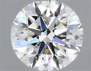 Picture of Natural Diamond 0.40 Carats, Round with Very Good Cut, H Color, VS2 Clarity and Certified by GIA