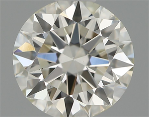 Picture of Natural Diamond 0.60 Carats, Round with Excellent Cut, I Color, VS2 Clarity and Certified by IGI