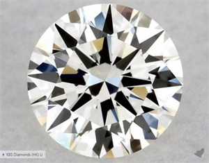 Picture of Natural Diamond 0.40 Carats, Round with Excellent Cut, J Color, VS1 Clarity and Certified by GIA