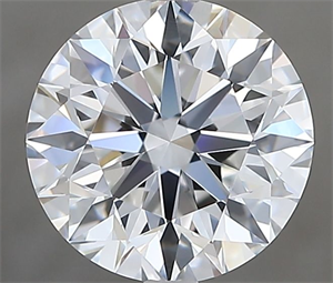 Picture of Natural Diamond 2.01 Carats, Round with Excellent Cut, E Color, VVS2 Clarity and Certified by GIA