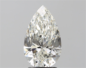 Picture of Natural Diamond 2.50 Carats, Pear with  Cut, I Color, SI1 Clarity and Certified by GIA