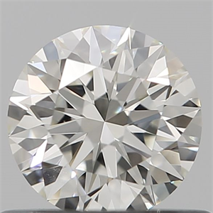 Picture of Natural Diamond 0.52 Carats, Round with Excellent Cut, K Color, VVS1 Clarity and Certified by GIA