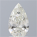 Natural Diamond 1.00 Carats, Pear with  Cut, H Color, VVS2 Clarity and Certified by IGI