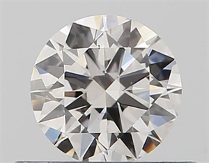 Picture of Natural Diamond 0.40 Carats, Round with Excellent Cut, H Color, VS2 Clarity and Certified by GIA