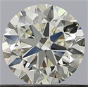 Natural Diamond 0.50 Carats, Round with Very Good Cut, K Color, VVS1 Clarity and Certified by GIA