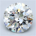 Natural Diamond 3.01 Carats, Round with Very Good Cut, I Color, SI2 Clarity and Certified by GIA