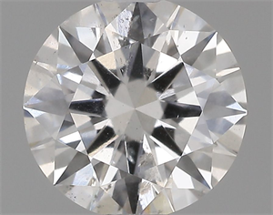 Picture of Natural Diamond 0.50 Carats, Round with Excellent Cut, F Color, I1 Clarity and Certified by GIA