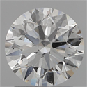 Natural Diamond 1.90 Carats, Round with Excellent Cut, F Color, SI1 Clarity and Certified by GIA