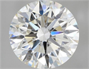 Natural Diamond 2.70 Carats, Round with Excellent Cut, H Color, SI1 Clarity and Certified by GIA