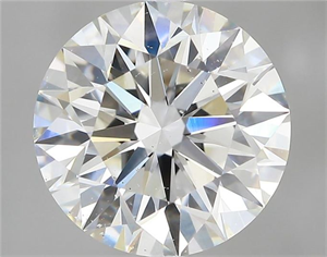 Picture of Natural Diamond 2.70 Carats, Round with Excellent Cut, H Color, SI1 Clarity and Certified by GIA