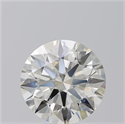 Natural Diamond 3.76 Carats, Round with Excellent Cut, J Color, SI2 Clarity and Certified by GIA