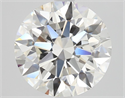 Natural Diamond 3.02 Carats, Round with Excellent Cut, H Color, VS2 Clarity and Certified by GIA