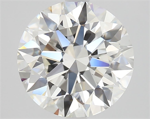 Picture of Natural Diamond 3.02 Carats, Round with Excellent Cut, H Color, VS2 Clarity and Certified by GIA