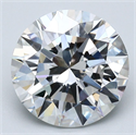 Natural Diamond 4.02 Carats, Round with Excellent Cut, G Color, SI1 Clarity and Certified by GIA