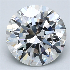 Picture of Natural Diamond 4.02 Carats, Round with Excellent Cut, G Color, SI1 Clarity and Certified by GIA