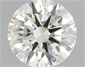 Natural Diamond 0.42 Carats, Round with Excellent Cut, I Color, VVS2 Clarity and Certified by GIA