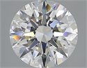 Natural Diamond 1.51 Carats, Round with Excellent Cut, F Color, VS2 Clarity and Certified by GIA