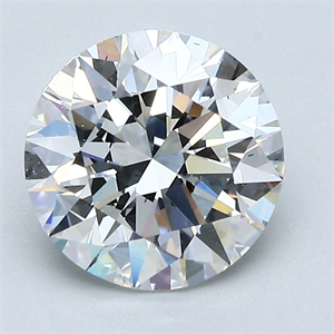 Picture of Natural Diamond 2.01 Carats, Round with Excellent Cut, G Color, VS2 Clarity and Certified by GIA