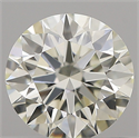 Natural Diamond 0.57 Carats, Round with Excellent Cut, J Color, VVS1 Clarity and Certified by IGI