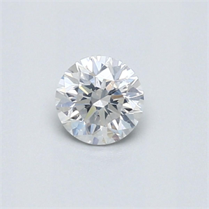 Picture of Natural Diamond 0.40 Carats, Round with Good Cut, E Color, I1 Clarity and Certified by GIA