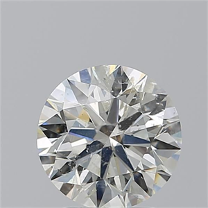 Picture of Natural Diamond 2.20 Carats, Round with Excellent Cut, J Color, SI2 Clarity and Certified by GIA