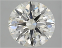 Natural Diamond 4.11 Carats, Round with Excellent Cut, J Color, SI2 Clarity and Certified by GIA