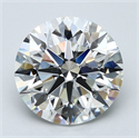 Natural Diamond 5.01 Carats, Round with Excellent Cut, G Color, SI1 Clarity and Certified by GIA