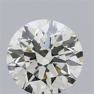 Picture of Natural Diamond 0.53 Carats, Round with Excellent Cut, K Color, VS1 Clarity and Certified by GIA