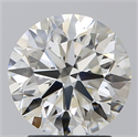 Natural Diamond 2.71 Carats, Round with Excellent Cut, H Color, IF Clarity and Certified by IGI