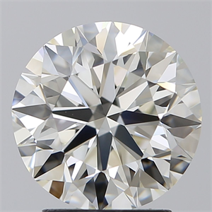 Picture of Natural Diamond 2.71 Carats, Round with Excellent Cut, H Color, IF Clarity and Certified by IGI