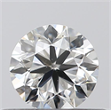 Natural Diamond 0.40 Carats, Round with Very Good Cut, H Color, SI1 Clarity and Certified by GIA