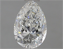 Natural Diamond 0.90 Carats, Pear with  Cut, H Color, VVS2 Clarity and Certified by GIA