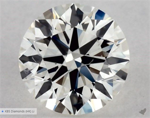 Picture of Natural Diamond 0.50 Carats, Round with Excellent Cut, K Color, SI1 Clarity and Certified by GIA