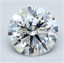 Natural Diamond 3.02 Carats, Round with Excellent Cut, F Color, VVS1 Clarity and Certified by GIA