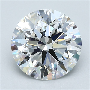 Picture of Natural Diamond 3.02 Carats, Round with Excellent Cut, F Color, VVS1 Clarity and Certified by GIA