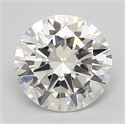 Natural Diamond 0.50 Carats, Round with Very Good Cut, J Color, VS2 Clarity and Certified by GIA