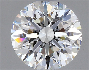 Picture of Natural Diamond 0.40 Carats, Round with Excellent Cut, H Color, IF Clarity and Certified by GIA