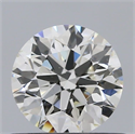 Natural Diamond 0.55 Carats, Round with Excellent Cut, J Color, SI2 Clarity and Certified by GIA