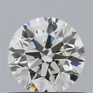 Picture of Natural Diamond 0.55 Carats, Round with Excellent Cut, J Color, SI2 Clarity and Certified by GIA