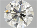 Natural Diamond 0.40 Carats, Round with Very Good Cut, K Color, VVS2 Clarity and Certified by GIA