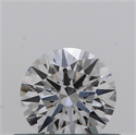 Natural Diamond 0.41 Carats, Round with Excellent Cut, F Color, VS1 Clarity and Certified by GIA