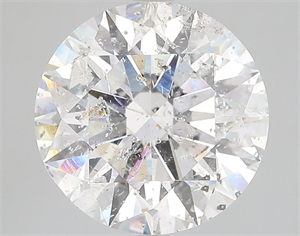 Picture of Natural Diamond 5.33 Carats, Round with Excellent Cut, F Color, I1 Clarity and Certified by IGI