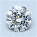 Natural Diamond 1.50 Carats, Round with Excellent Cut, H Color, VVS1 Clarity and Certified by GIA