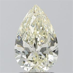 Picture of Natural Diamond 1.51 Carats, Pear with  Cut, K Color, IF Clarity and Certified by IGI